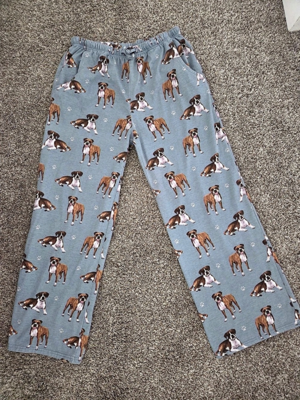 Comfies Boxer Dog Pajama Lounge Pants Sz. Medium UNISEX